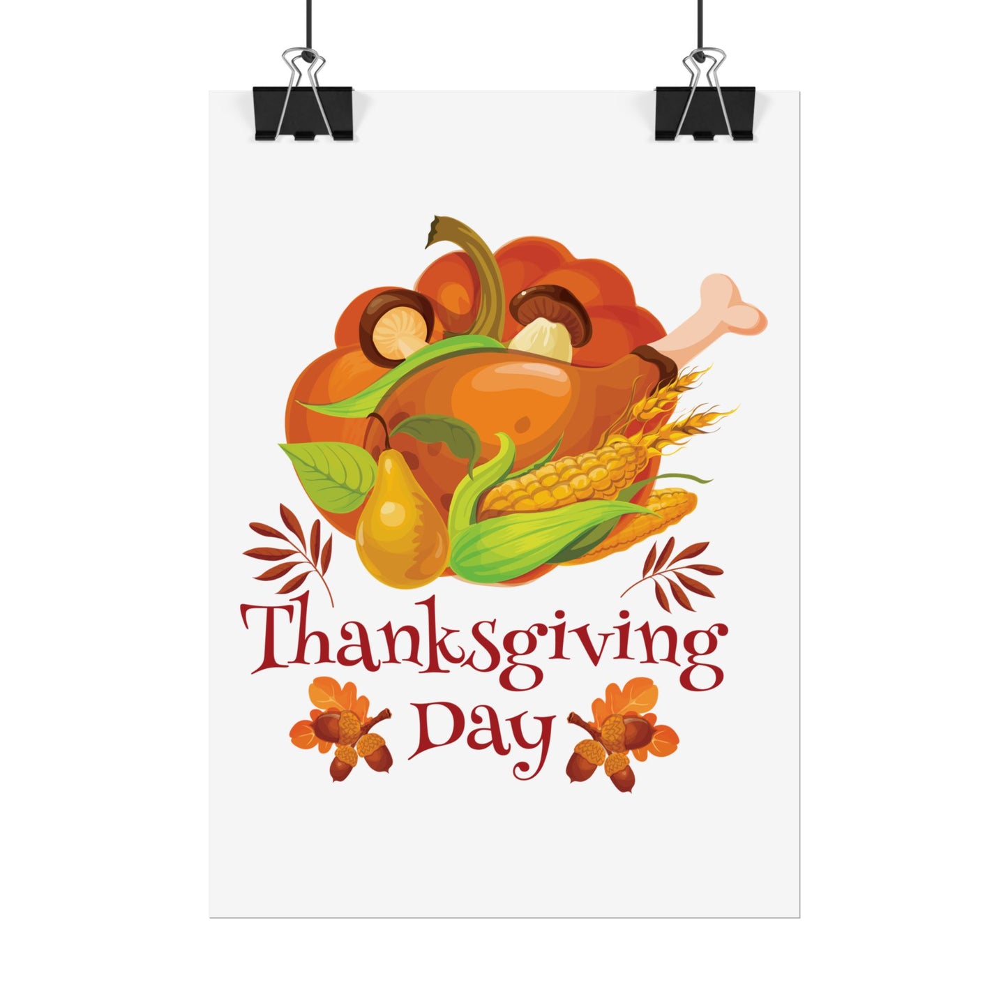 Rolled Poster -Thanksgiving Day - Turkey