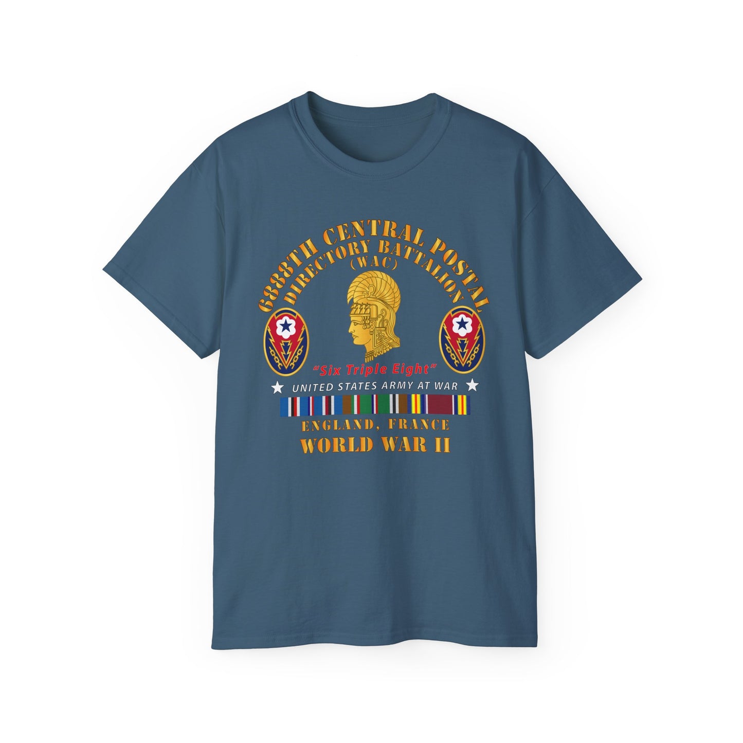 Unisex Ultra Cotton Tee - Army - 6888th Central Postal Directory Battalion - Wwii W Eu Svc