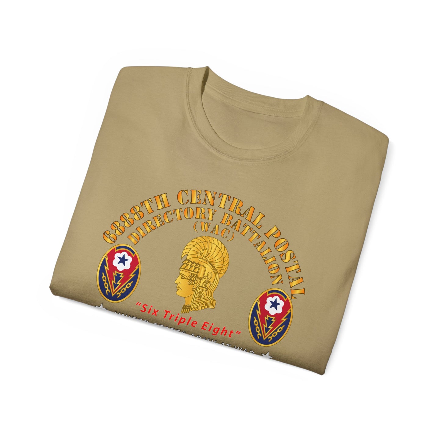 Unisex Ultra Cotton Tee - Army - 6888th Central Postal Directory Battalion - Wwii W Eu Svc