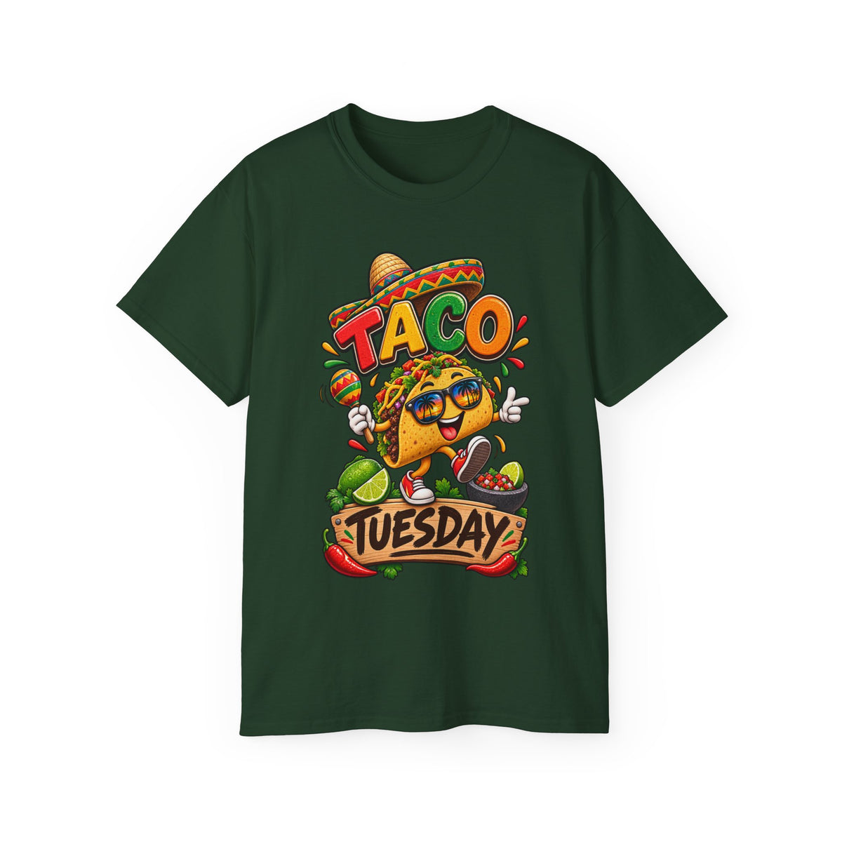 T-Shirt — Festive Taco Tuesday Fiesta