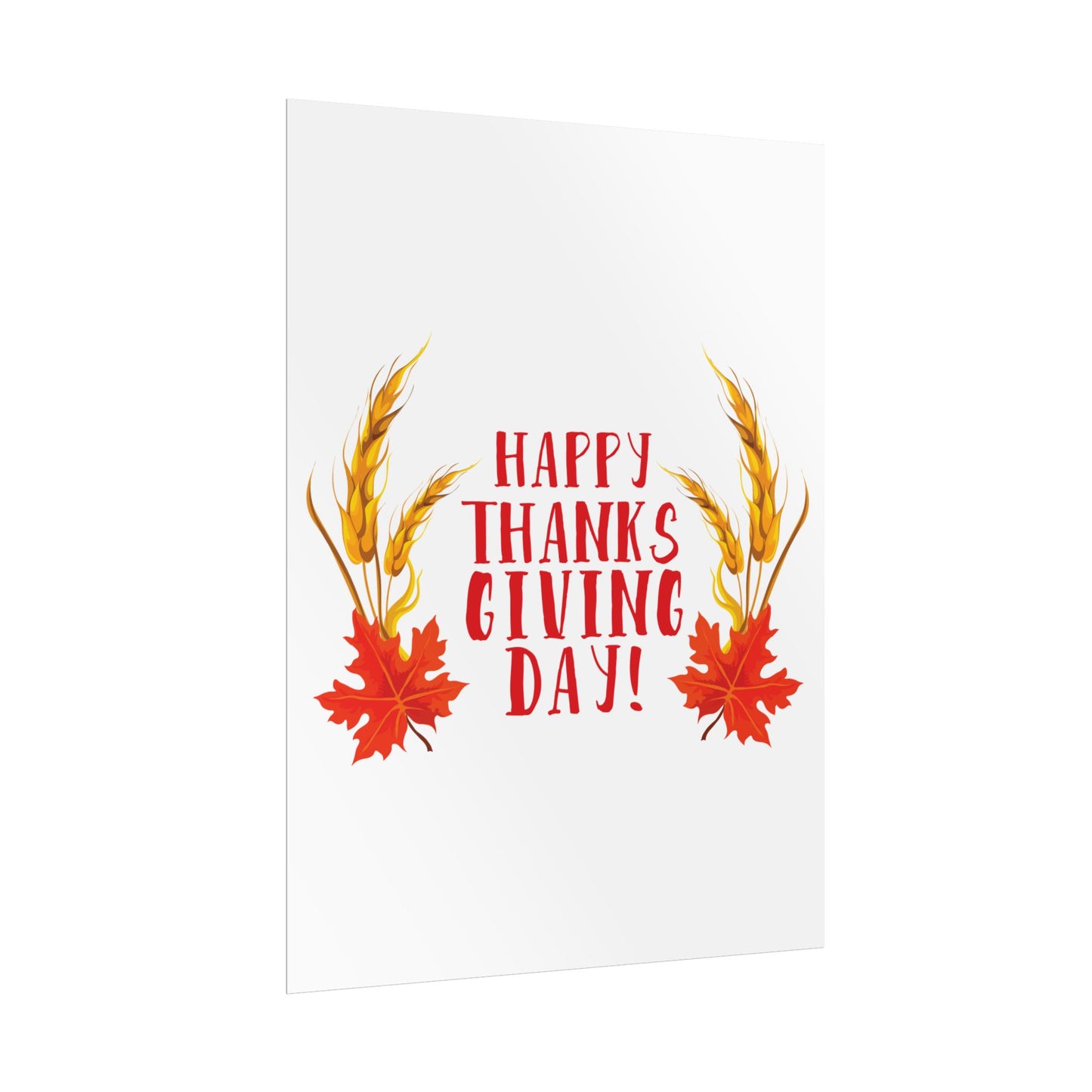 Rolled Poster -Happy Thanksgiving Day