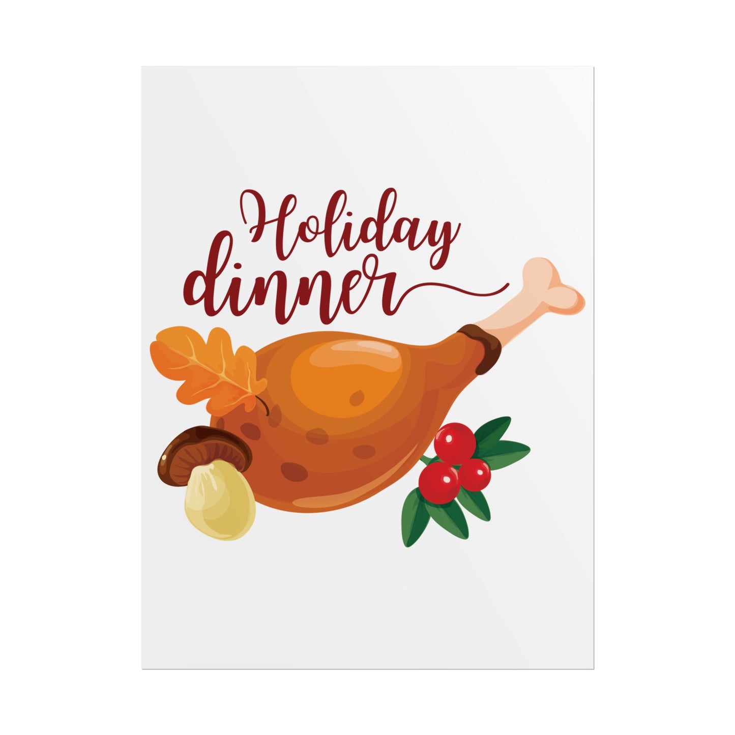 Rolled Poster -Holiday Dinner