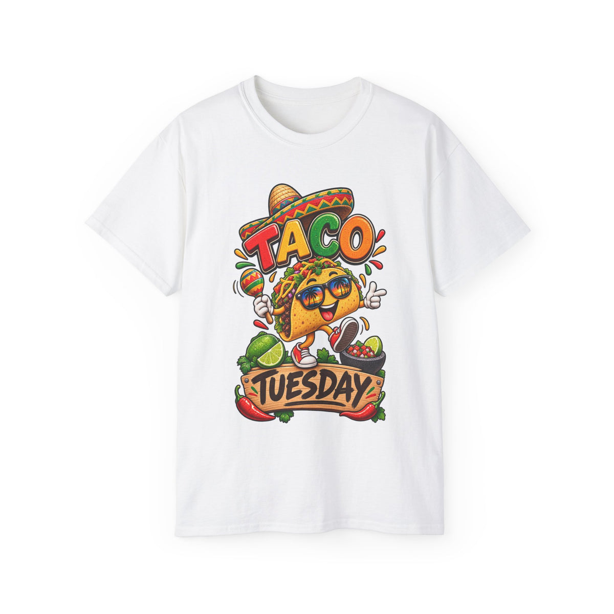 T-Shirt — Festive Taco Tuesday Fiesta