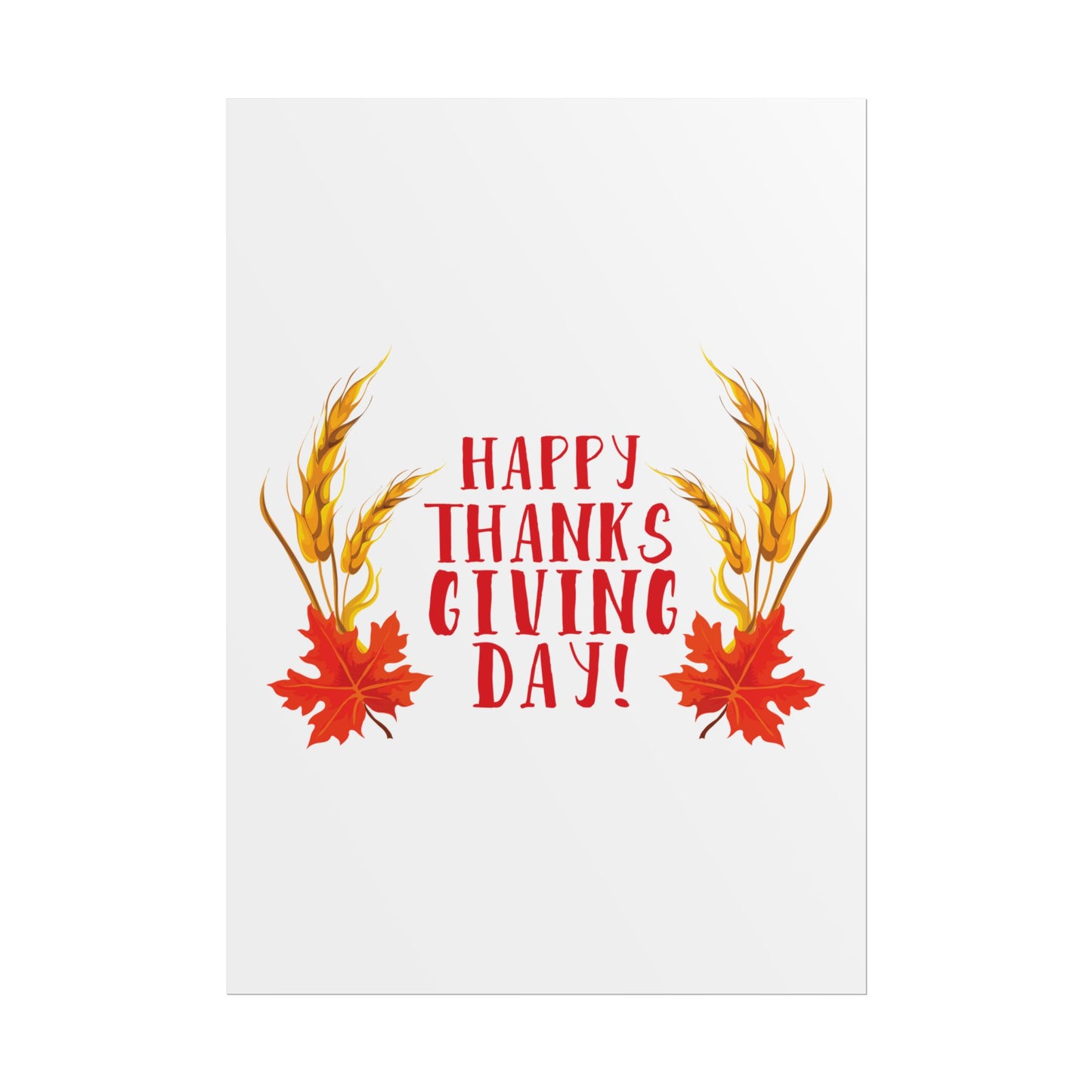 Rolled Poster -Happy Thanksgiving Day