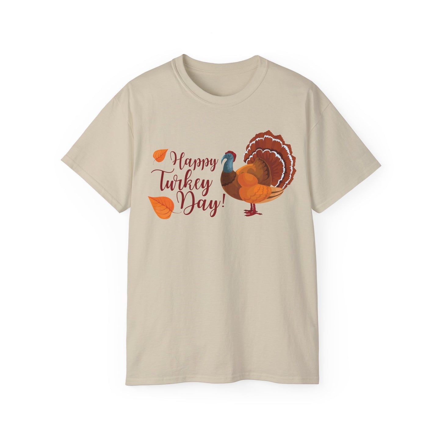 Unisex Ultra Cotton Tee - Happy Turkey Day - Thanksgiving