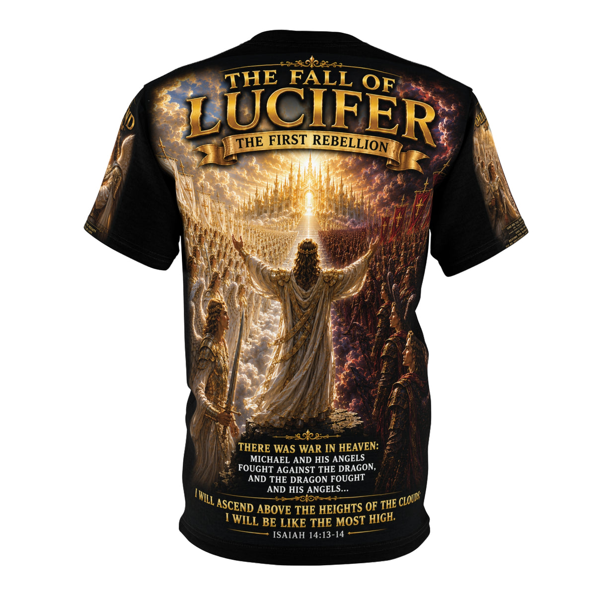 "The Fall of Lucifer"  - The First Rebellion - Tribute Tee — War In Heaven Collection