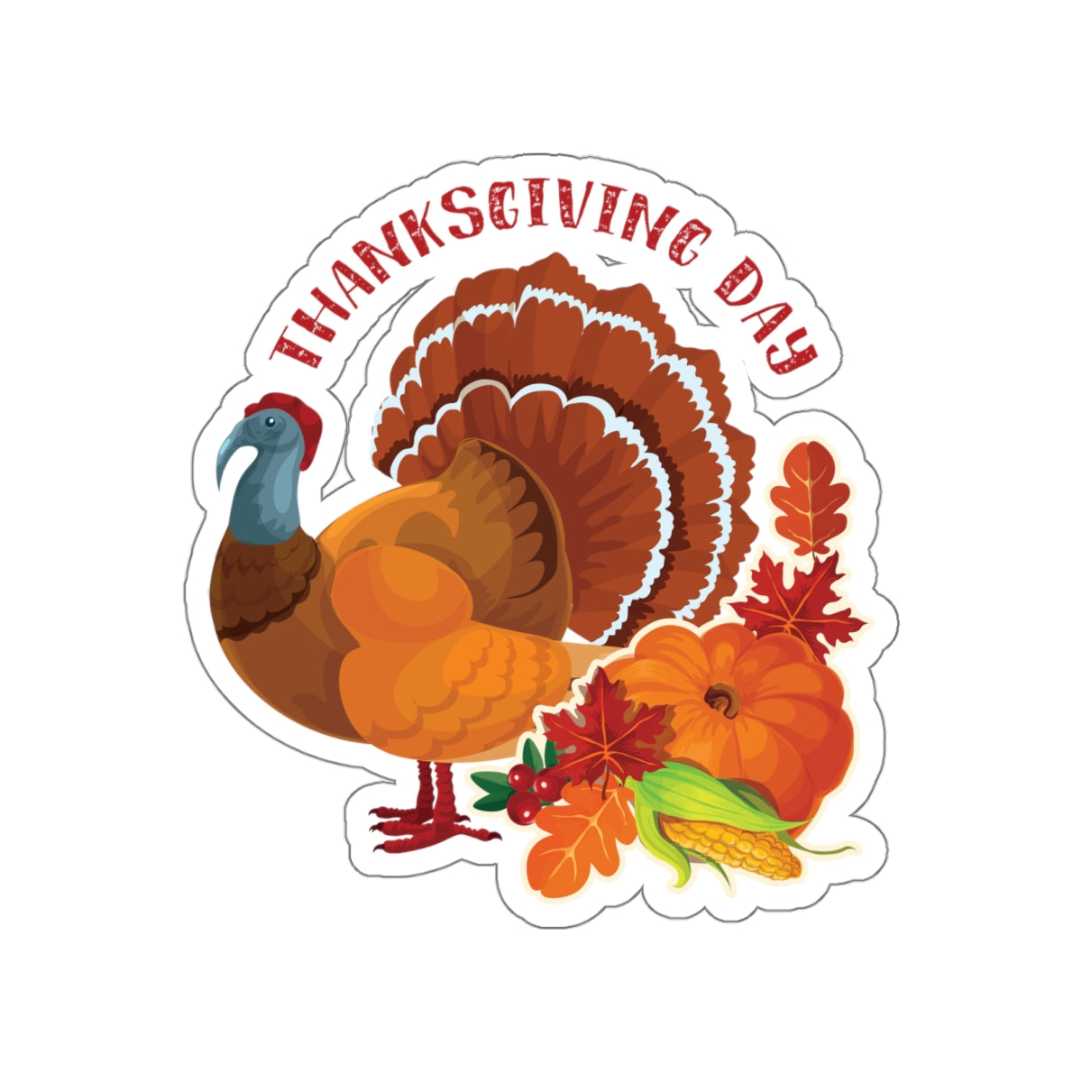 Die-Cut Stickers - Thanksgiving - Happy Turkey Day