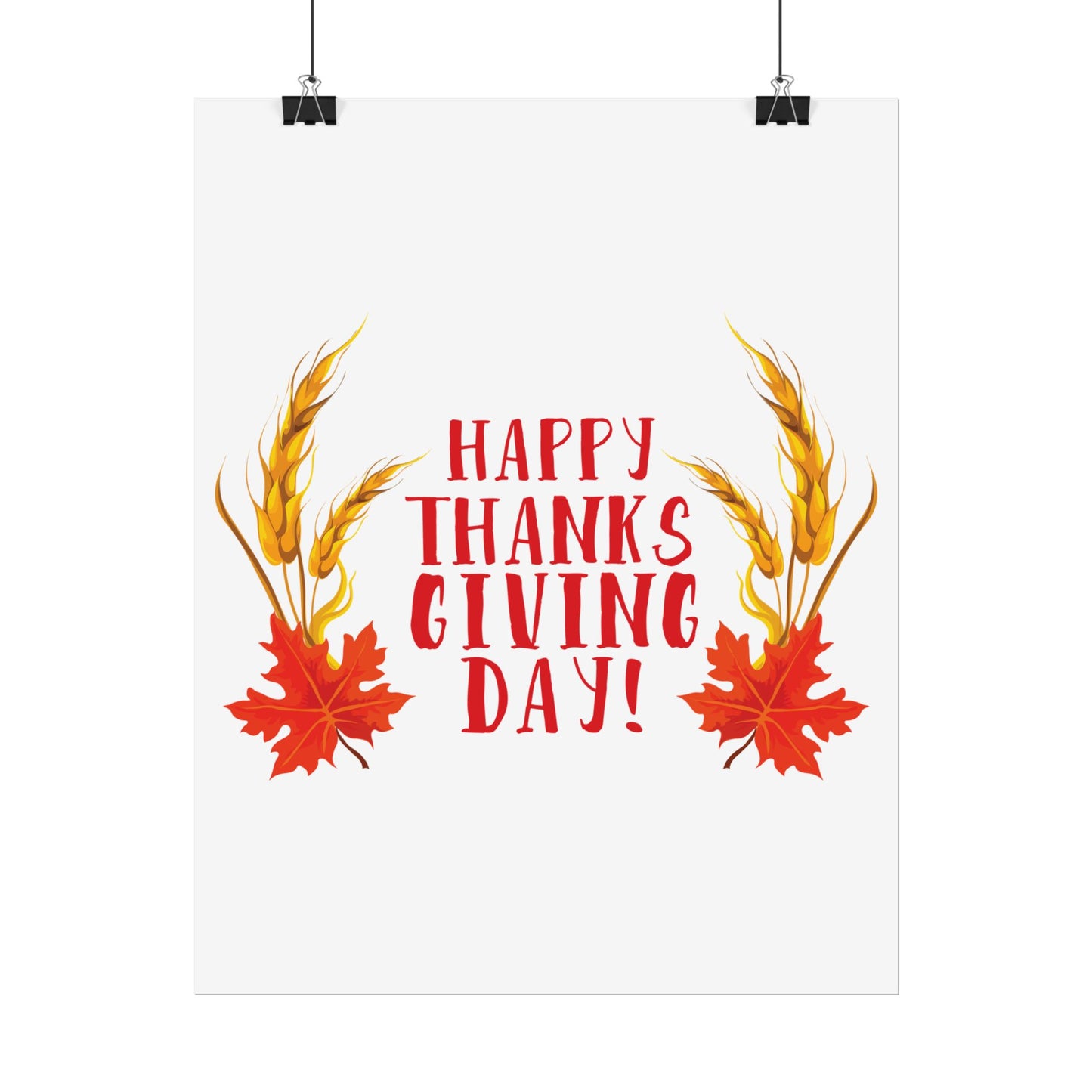 Rolled Poster -Happy Thanksgiving Day