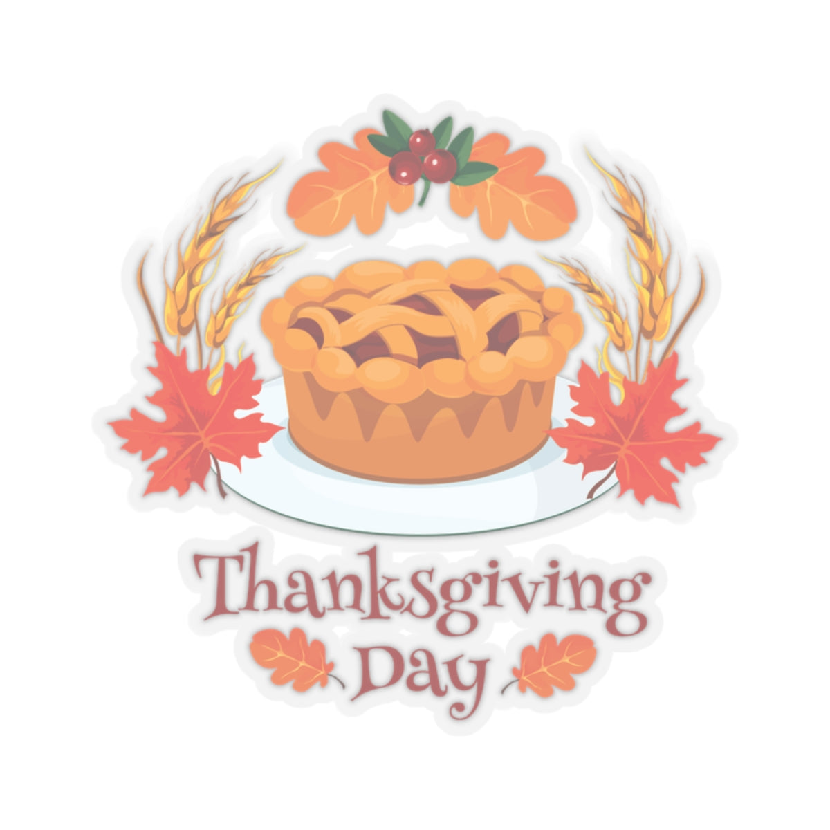 Kiss-Cut Stickers - Thanksgiving Day