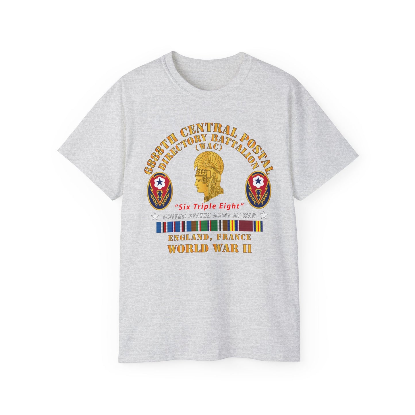 Unisex Ultra Cotton Tee - Army - 6888th Central Postal Directory Battalion - Wwii W Eu Svc