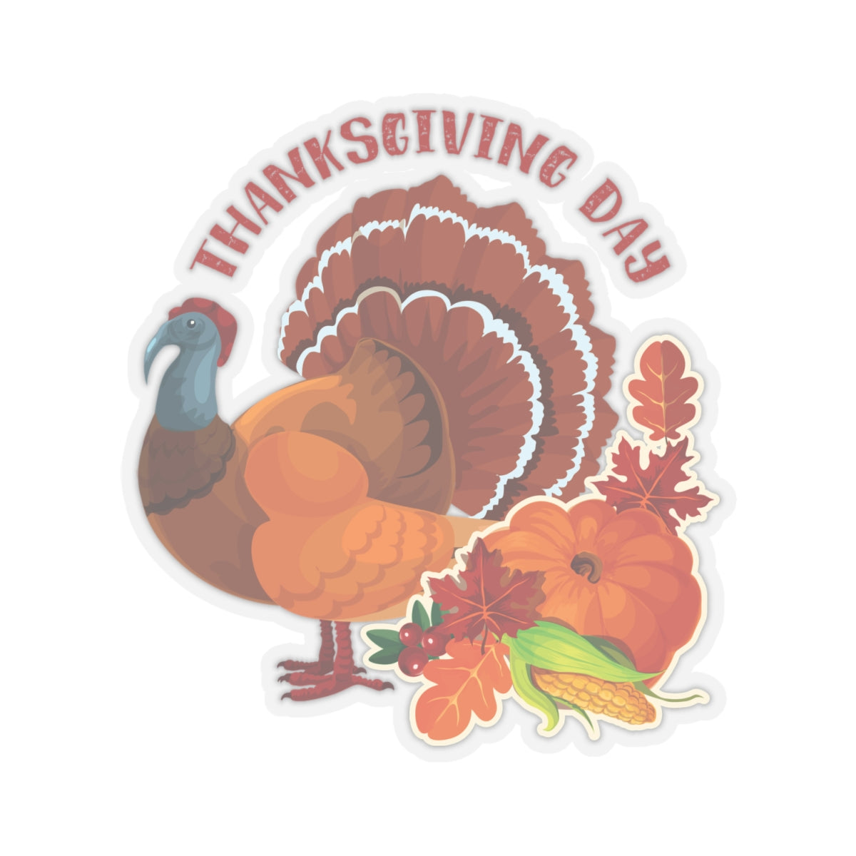 Kiss-Cut Stickers - Thanksgiving - Happy Turkey Day