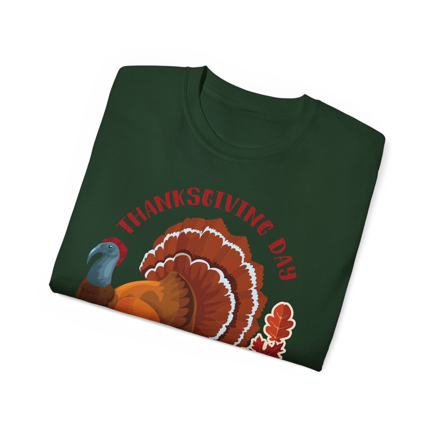 Unisex Ultra Cotton Tee - Thanksgiving - Happy Turkey Day