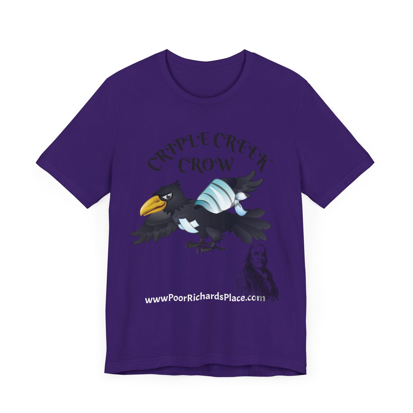 Unisex Jersey Short Sleeve Tee - Criple Creek Crow - www.poorrichardsplace.com