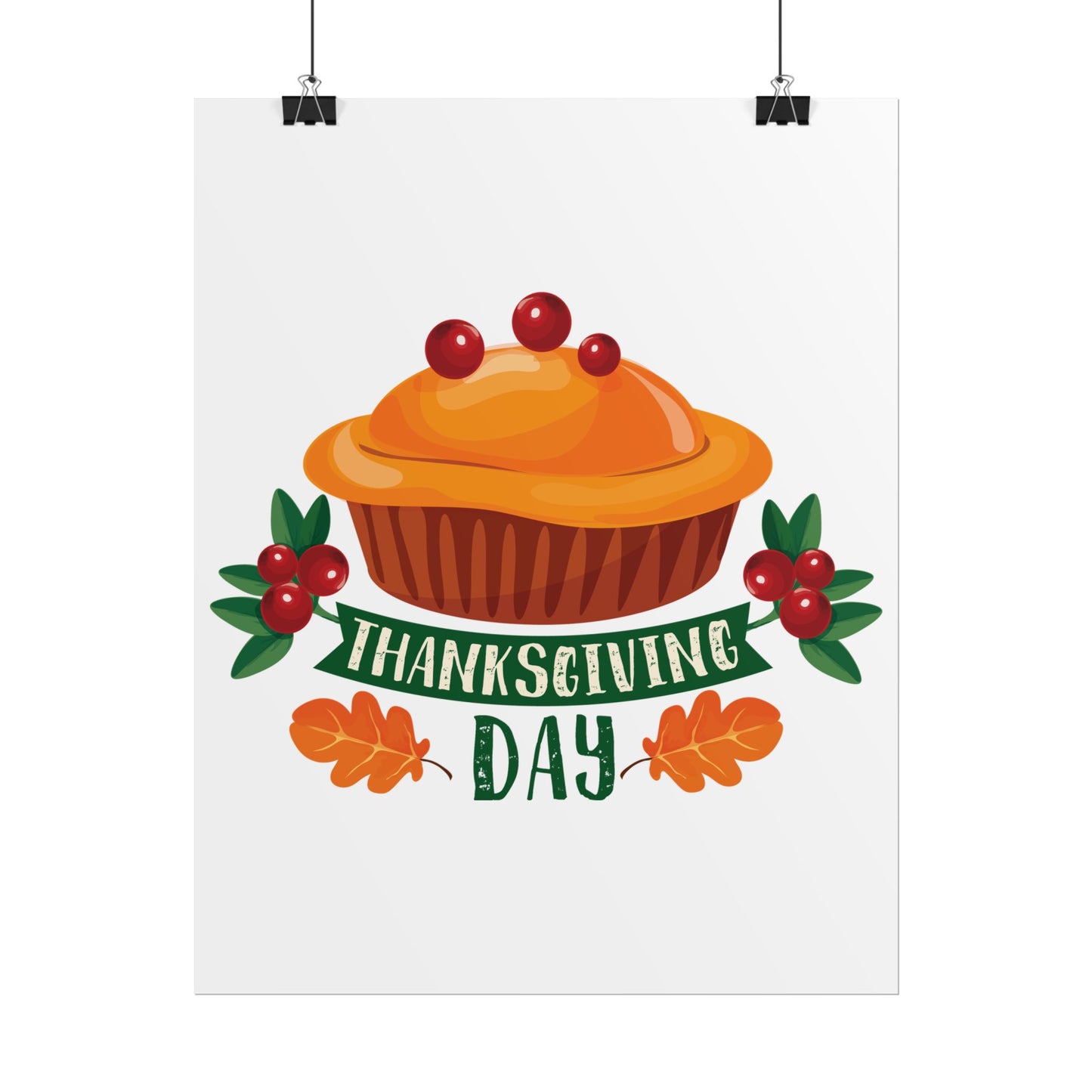 Rolled Poster -Thanksgiving Day - Pie
