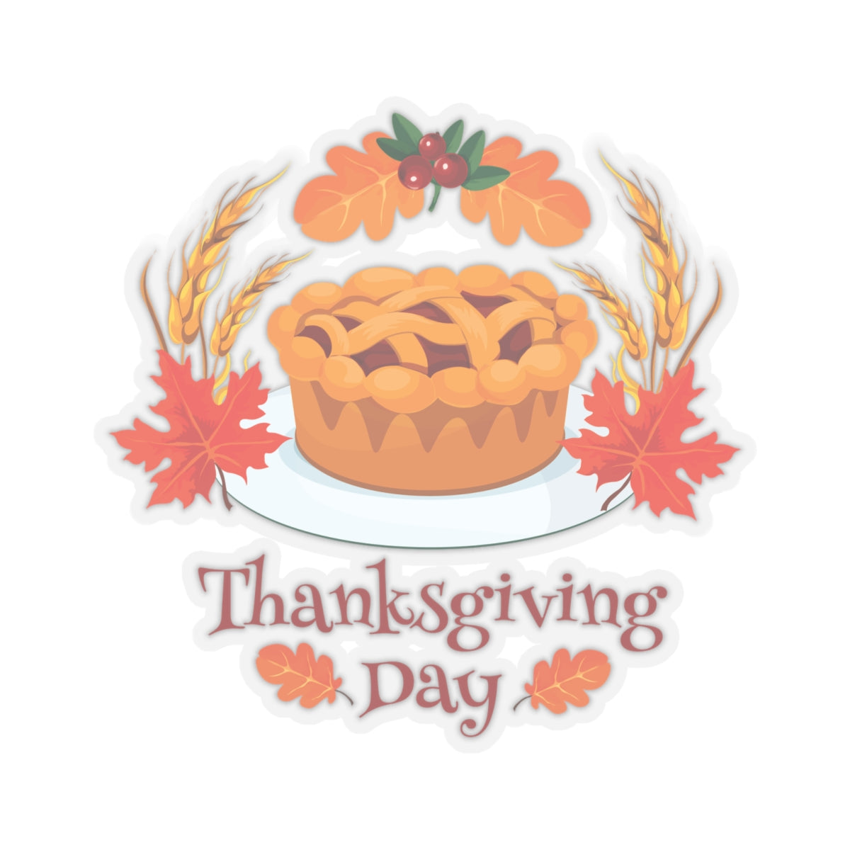 Kiss-Cut Stickers - Thanksgiving Day