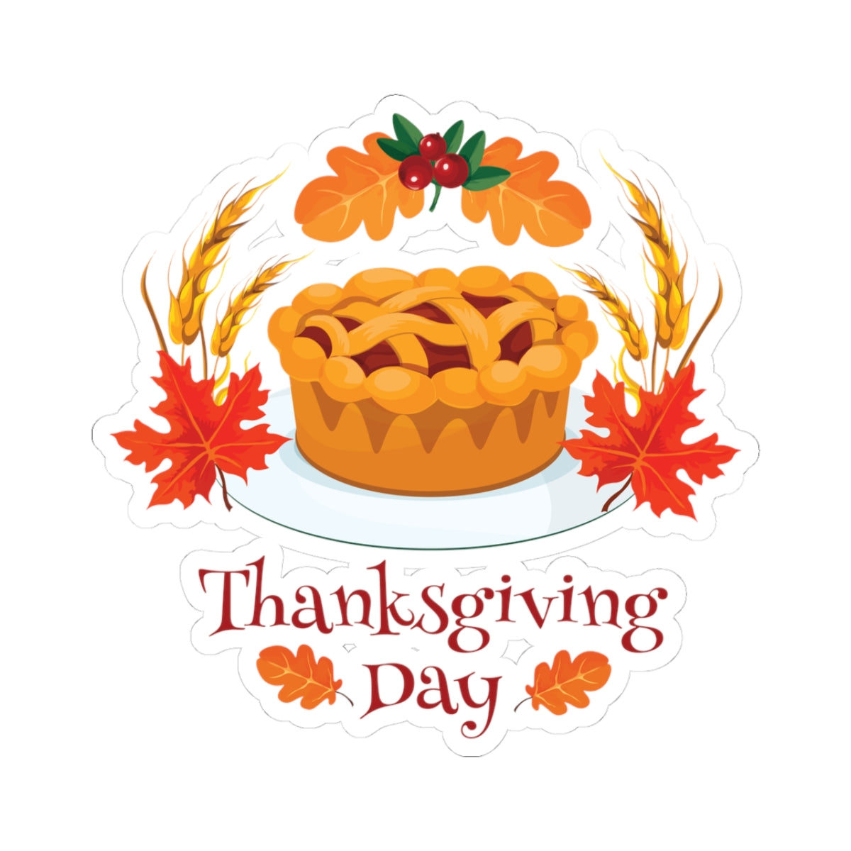 Kiss-Cut Stickers - Thanksgiving Day