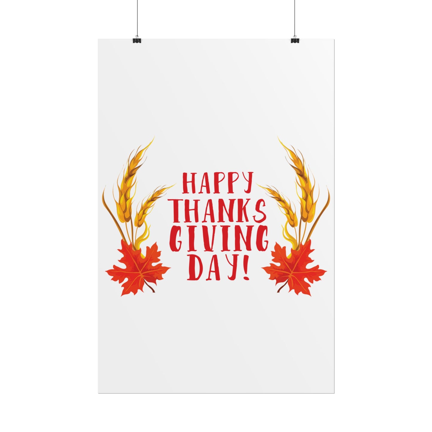 Rolled Poster -Happy Thanksgiving Day