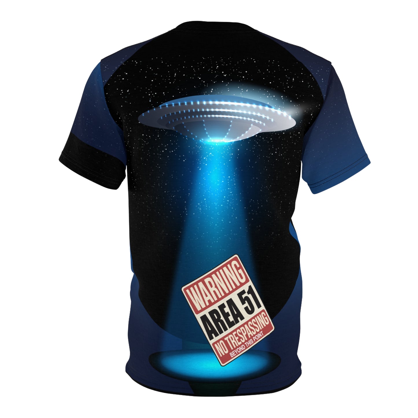Area 51 Aliens Abducting Tee — All-Over Print Graphic T-Shirt