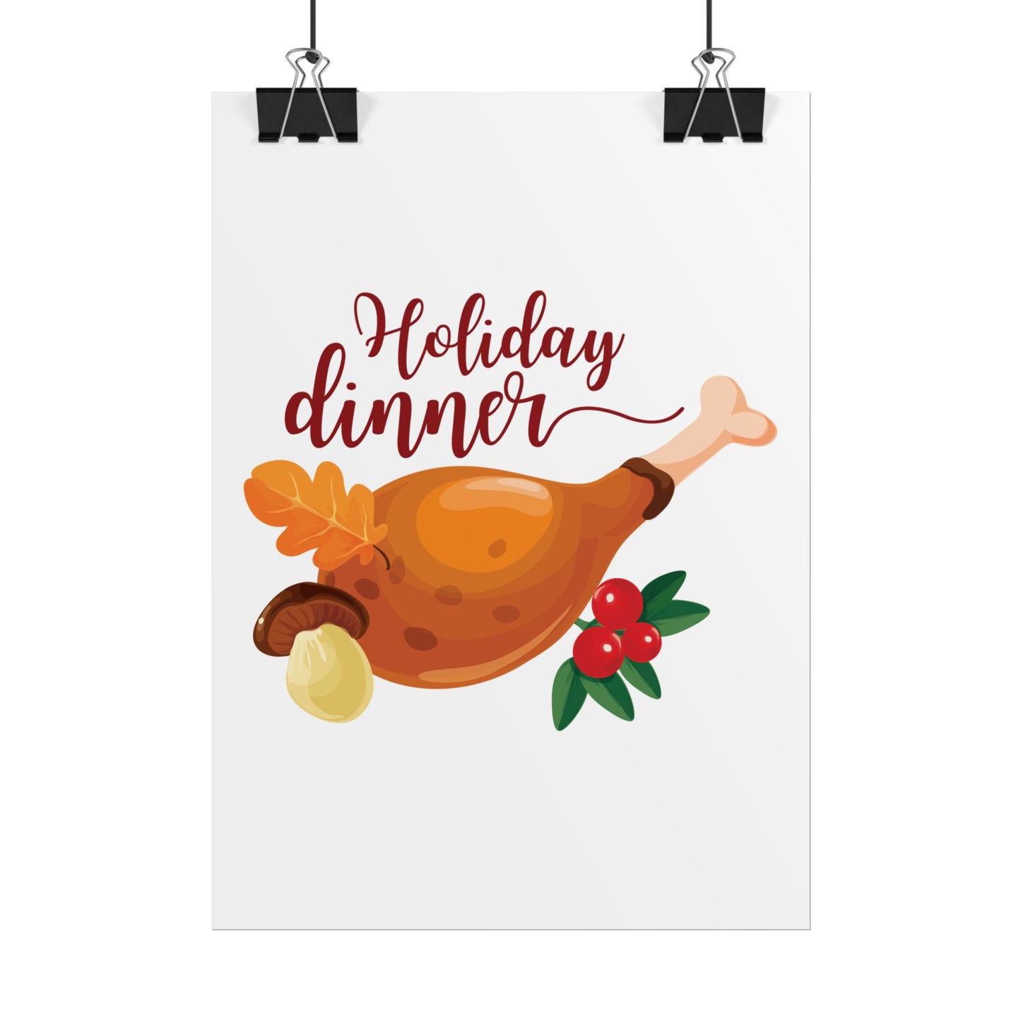 Rolled Poster -Holiday Dinner