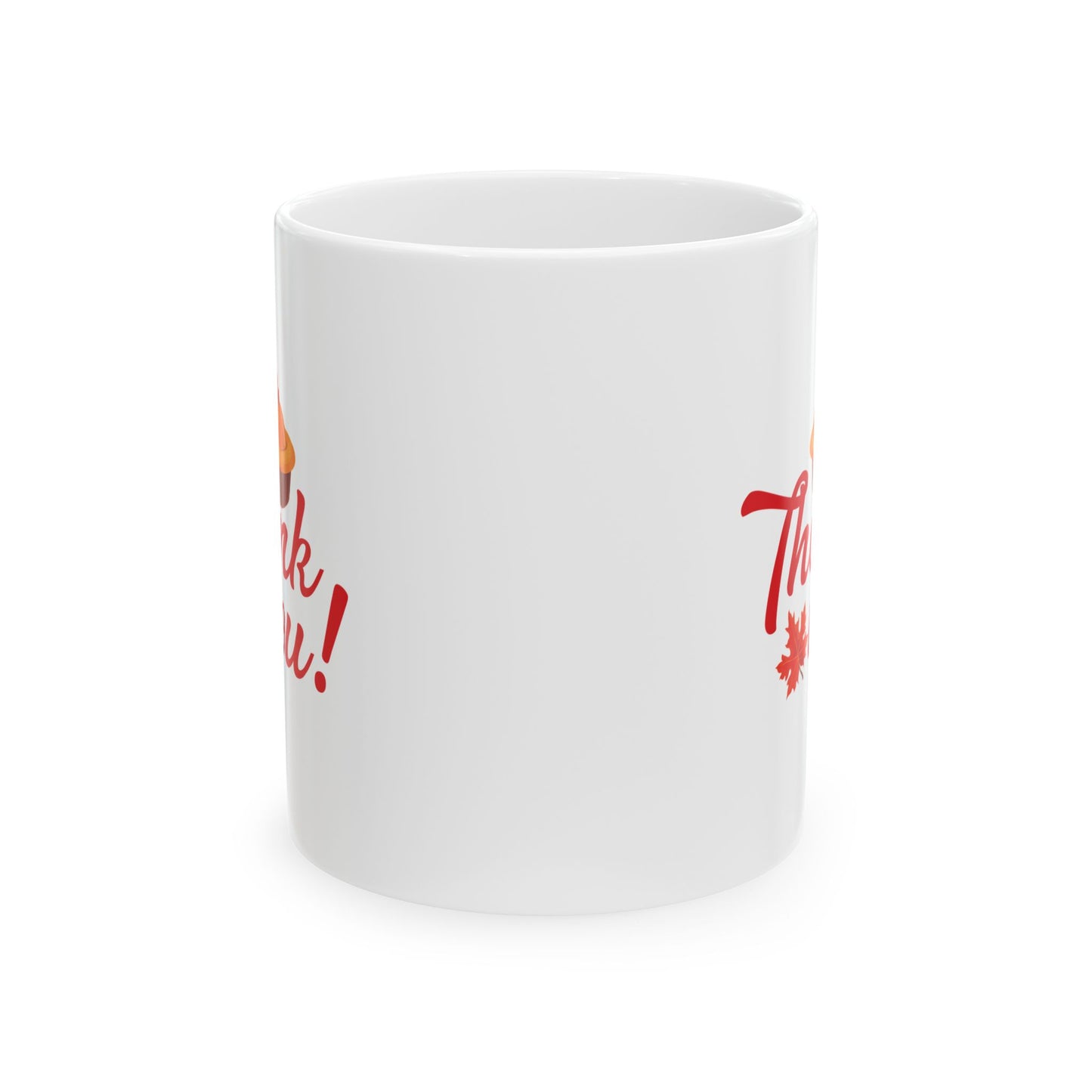 White Ceramic Mug - 11oz & 15oz -Thank you