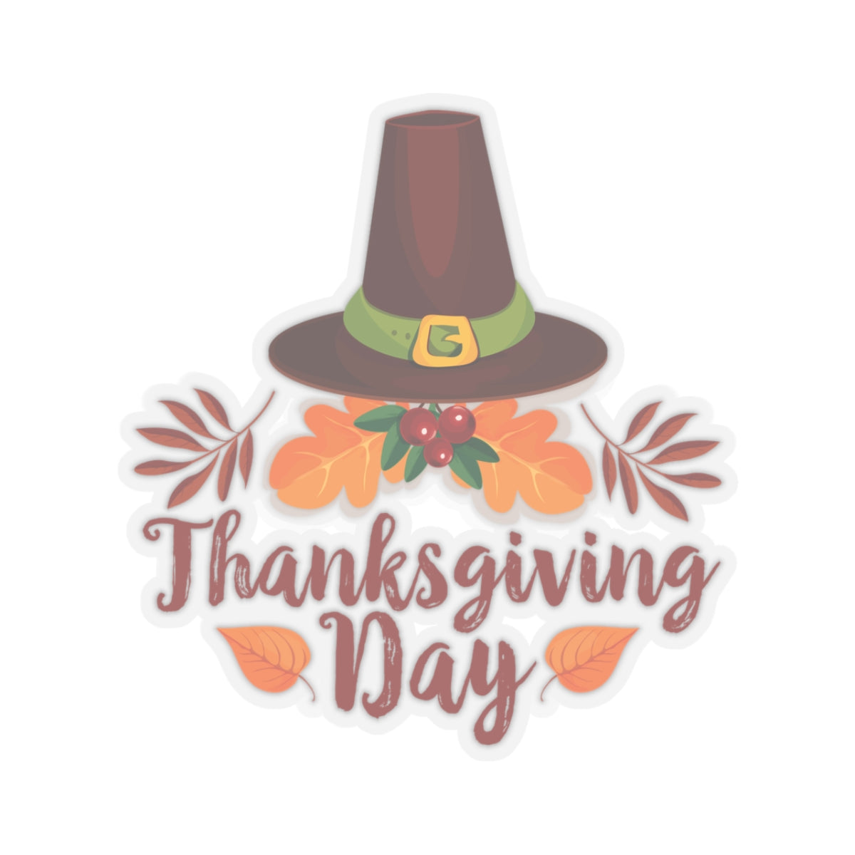 Kiss-Cut Stickers - Thanksgiving Day - Happy Thanksgiving Day