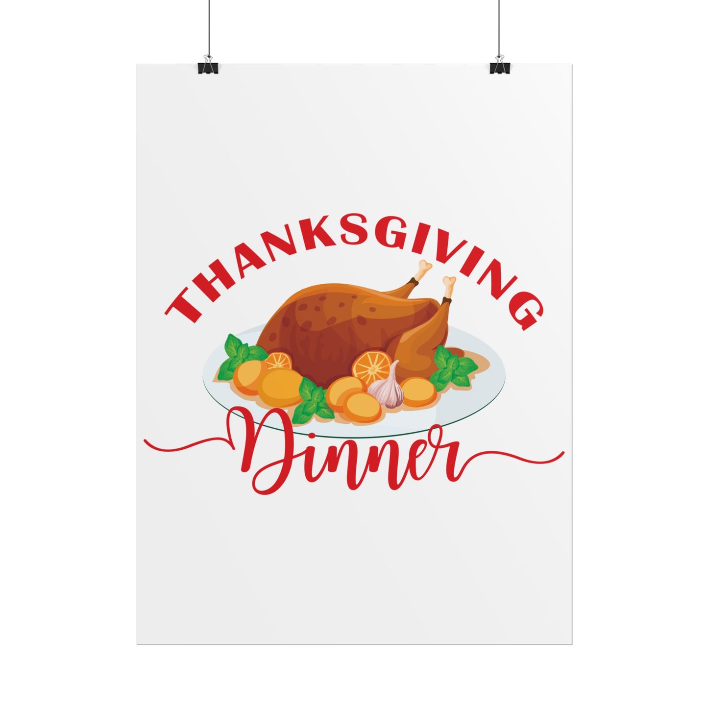 Rolled Poster -Thanksgiving Dinner
