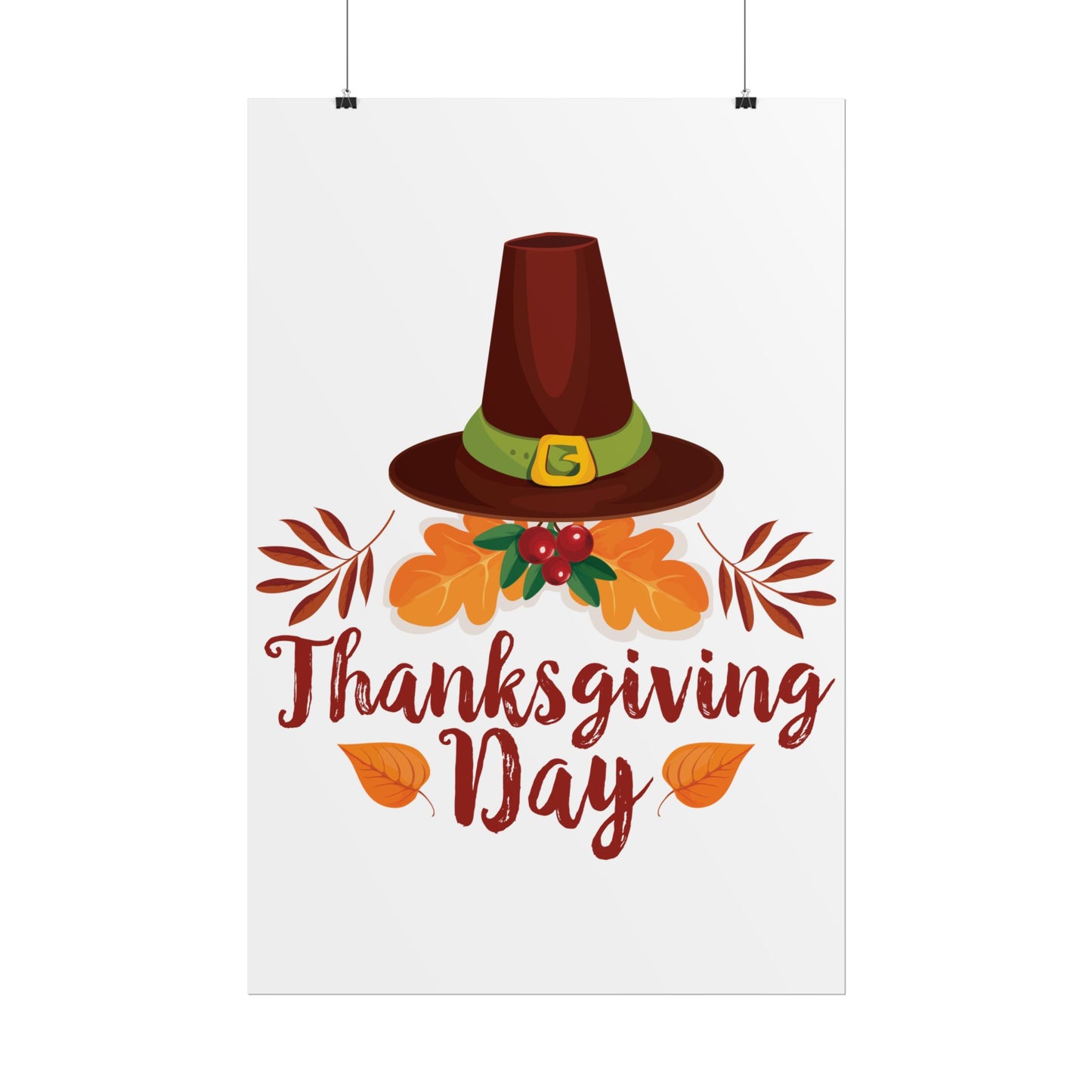 Rolled Poster -Thanksgiving Day - Happy Thanksgiving Day