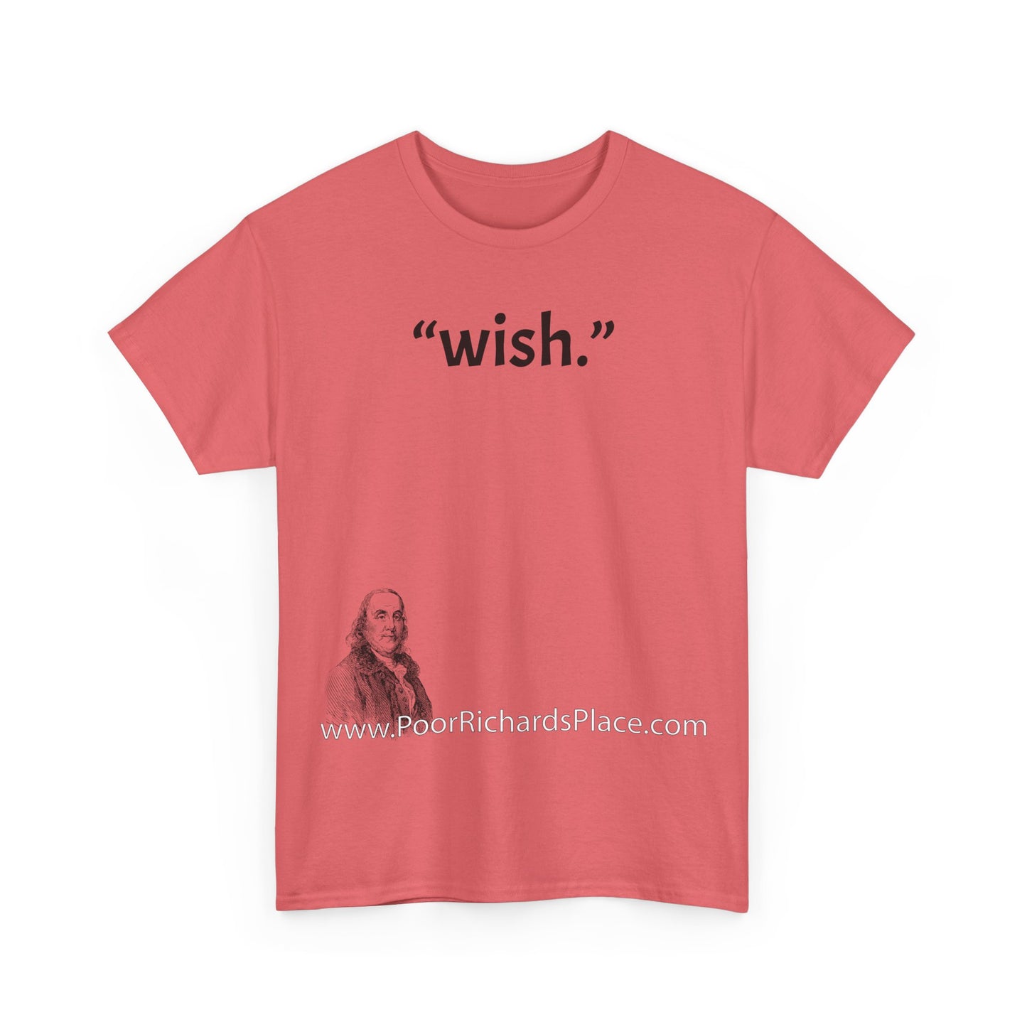Unisex T-Shirt - Poor Richard Says wish