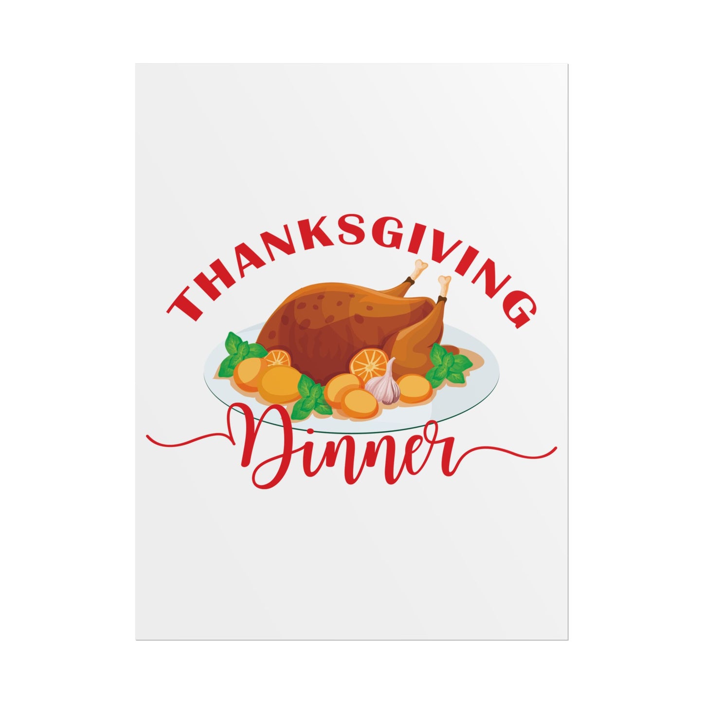 Rolled Poster -Thanksgiving Dinner