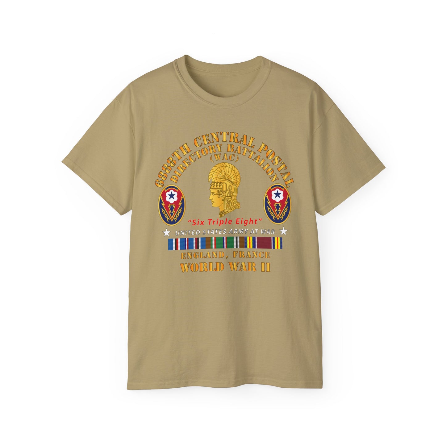 Unisex Ultra Cotton Tee - Army - 6888th Central Postal Directory Battalion - Wwii W Eu Svc
