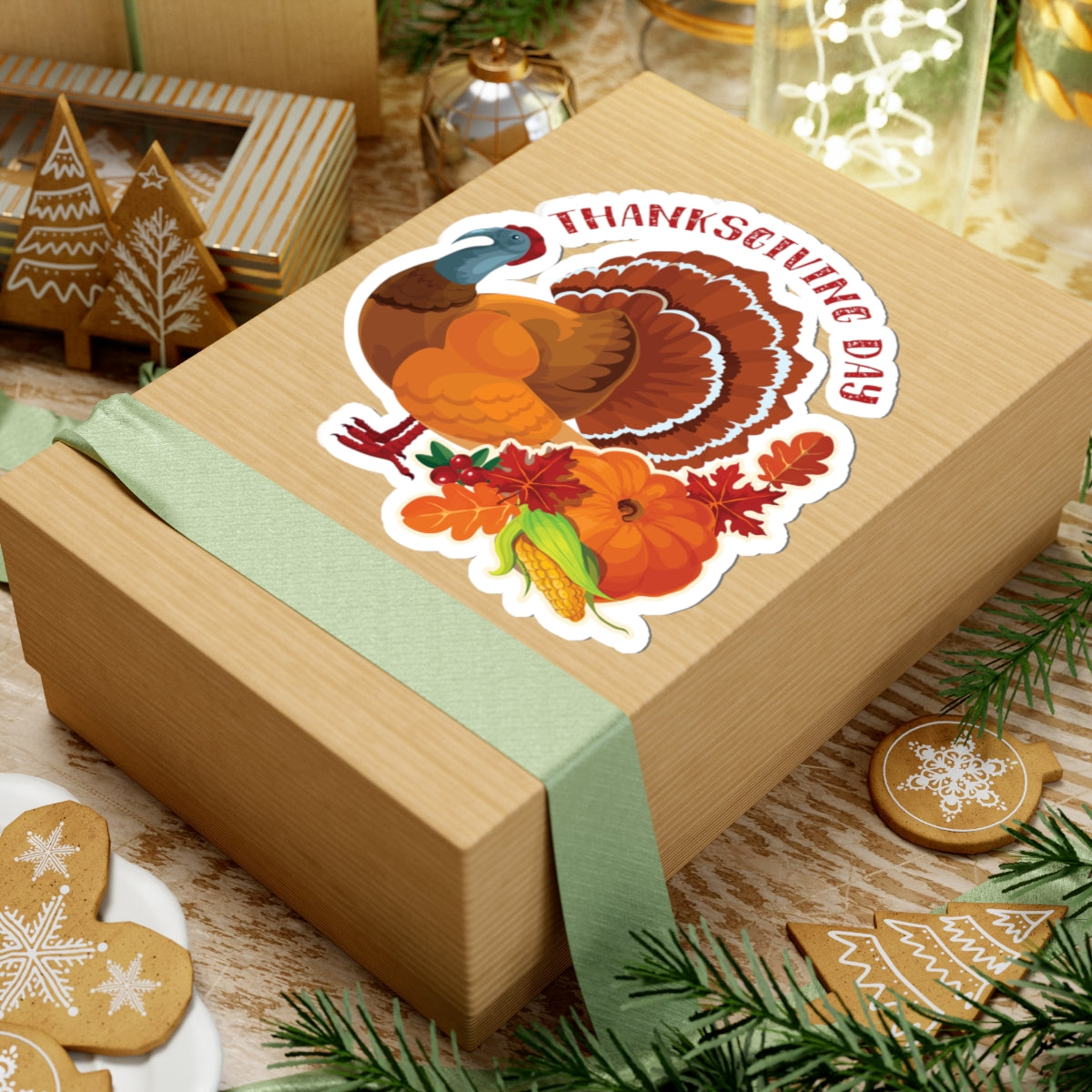 Kiss-Cut Stickers - Thanksgiving - Happy Turkey Day