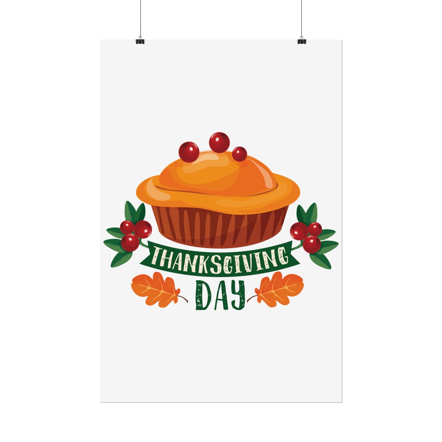 Rolled Poster -Thanksgiving Day - Pie