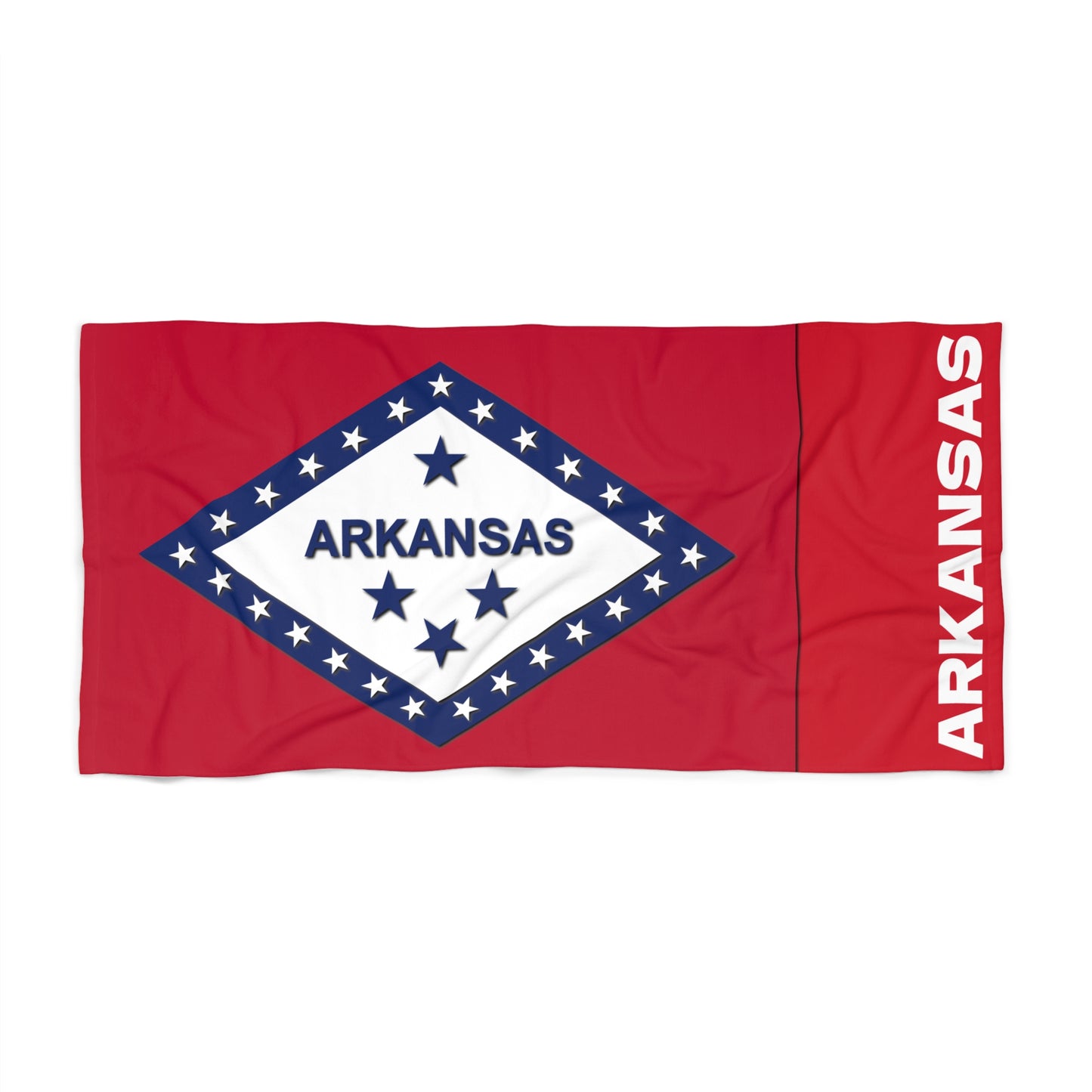 Arkansas State Flag Beach Towel