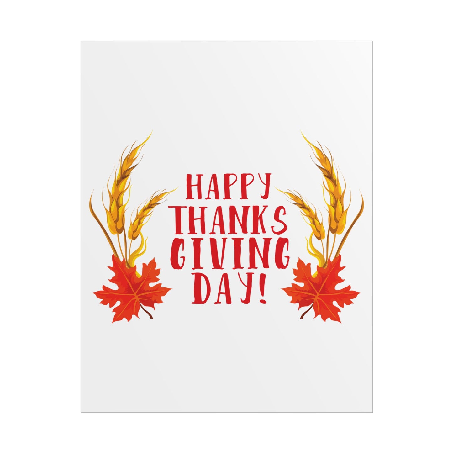 Rolled Poster -Happy Thanksgiving Day