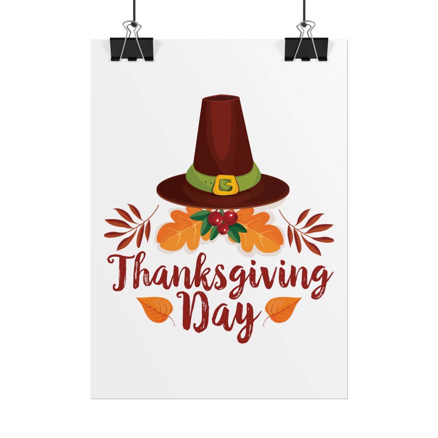 Rolled Poster -Thanksgiving Day - Happy Thanksgiving Day