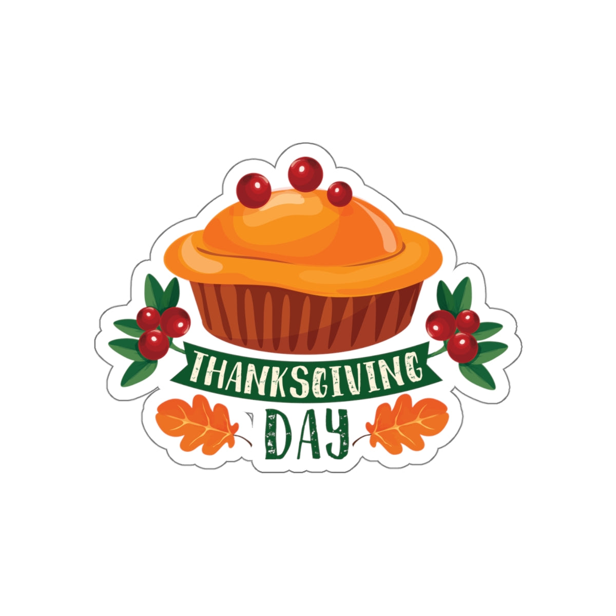 Die-Cut Stickers - Thanksgiving Day - Pie