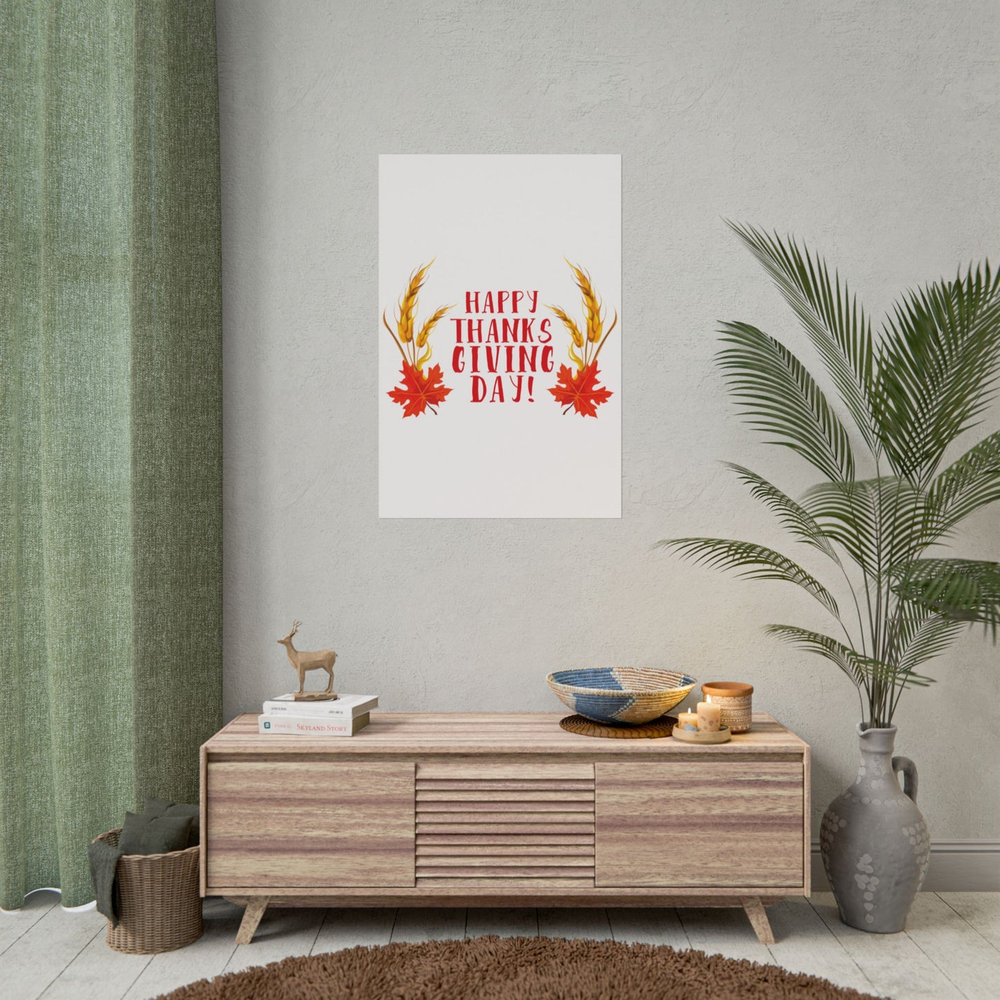 Rolled Poster -Happy Thanksgiving Day