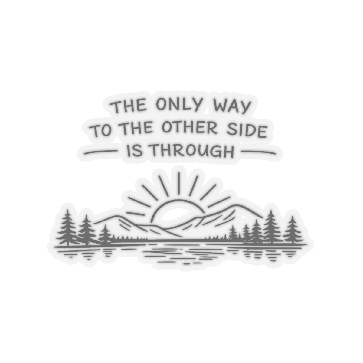 Kiss-Cut Stickers - The way through nature's calm