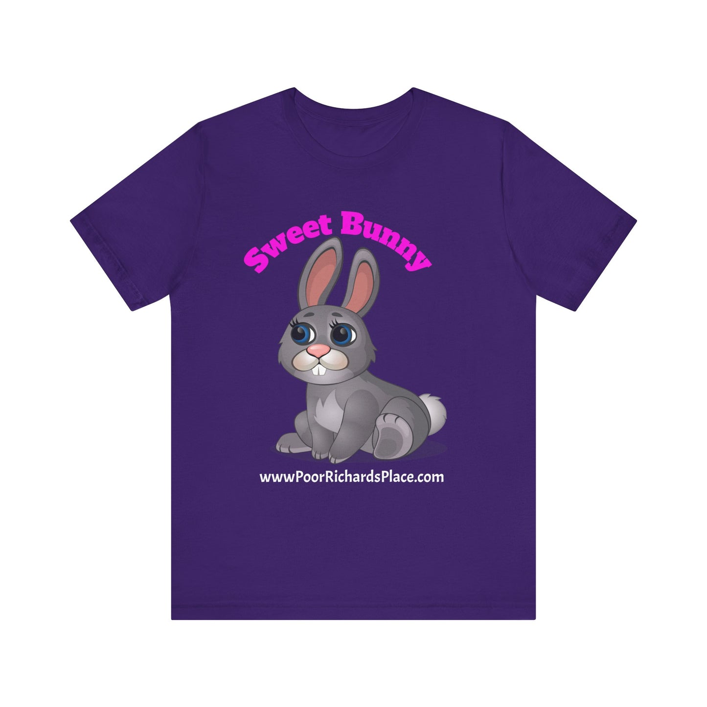 Unisex Jersey Short Sleeve Tee - Sweet Bunny - www.poorrichardsplace.com