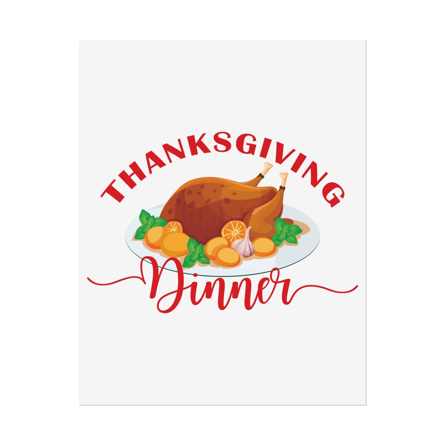 Rolled Poster -Thanksgiving Dinner