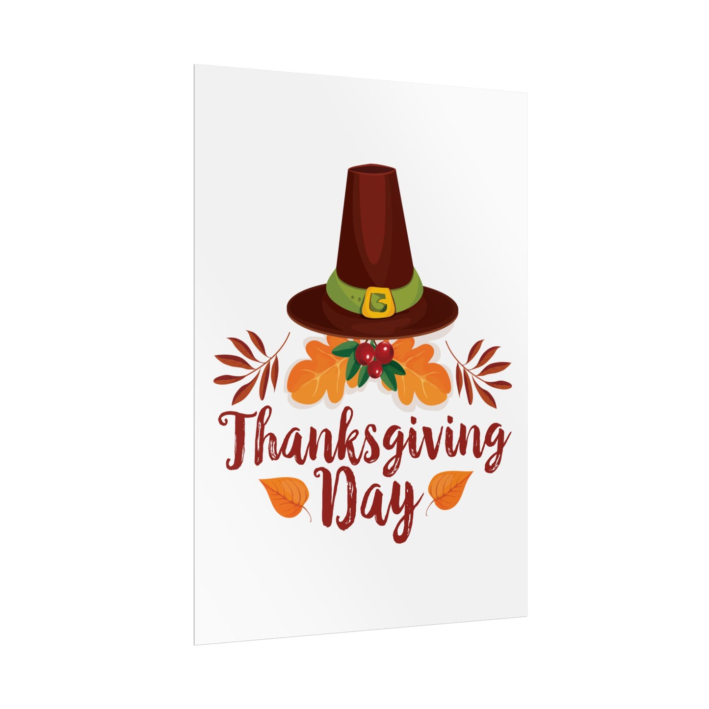 Rolled Poster -Thanksgiving Day - Happy Thanksgiving Day