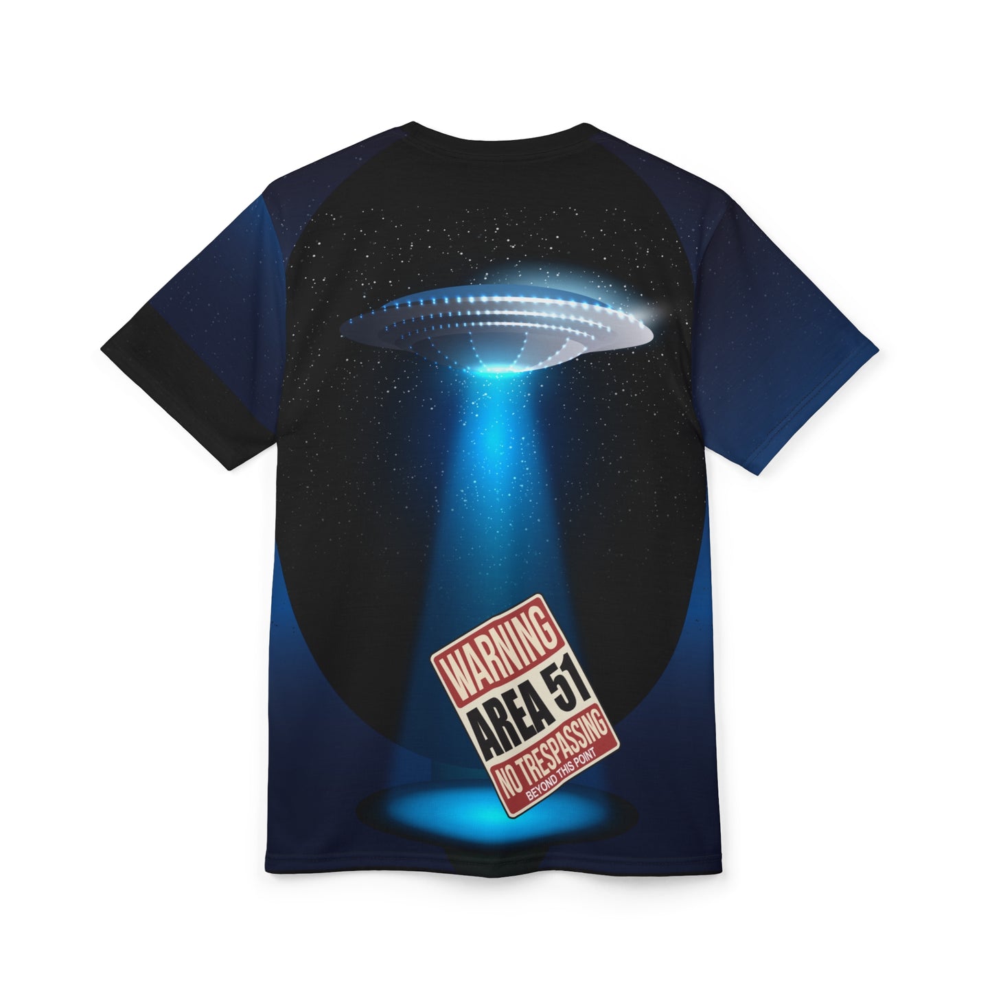 Area 51 Aliens Abducting Tee — All-Over Print Graphic T-Shirt