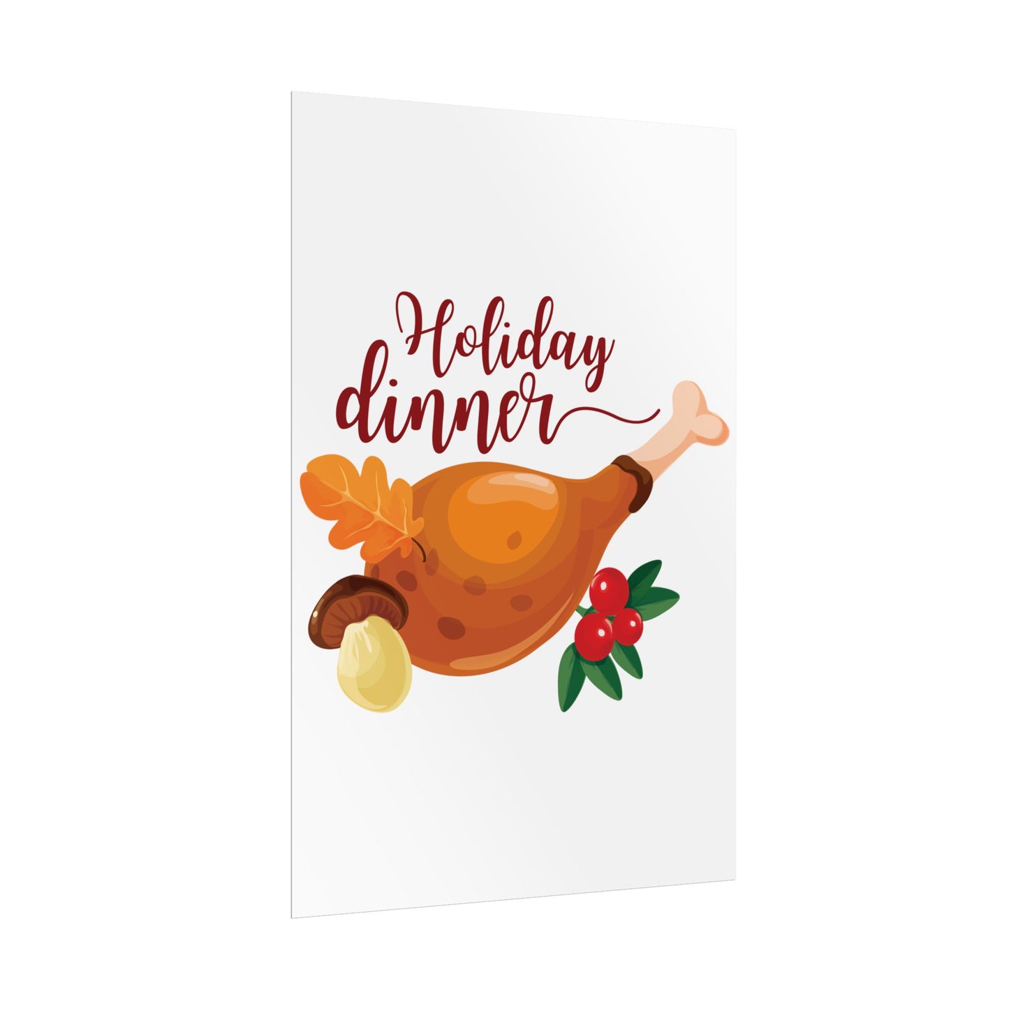 Rolled Poster -Holiday Dinner