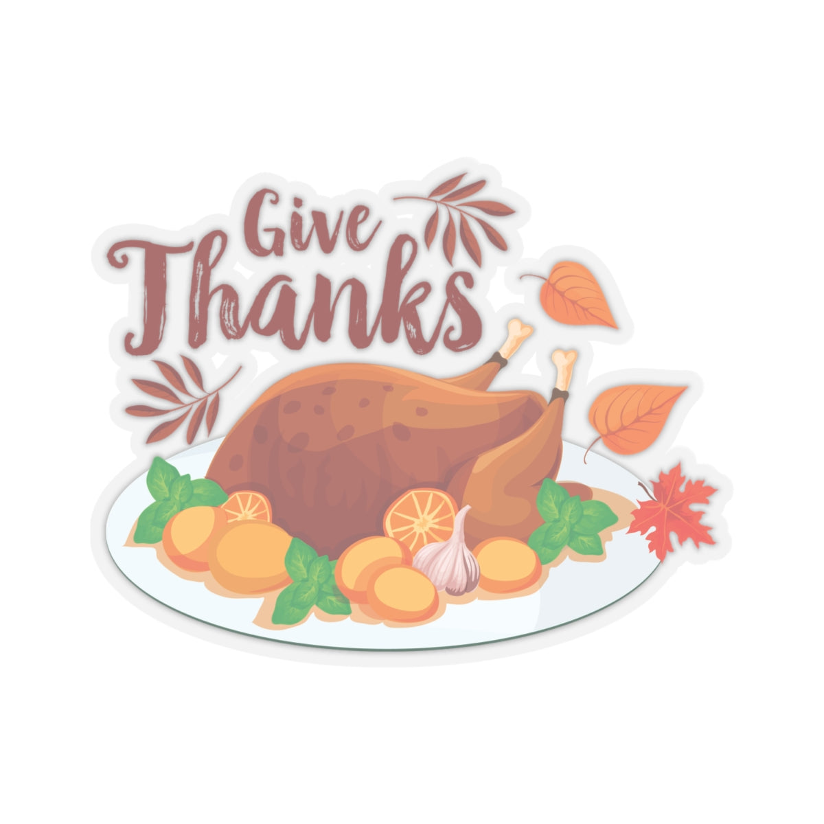 Kiss-Cut Stickers -Give Thanks