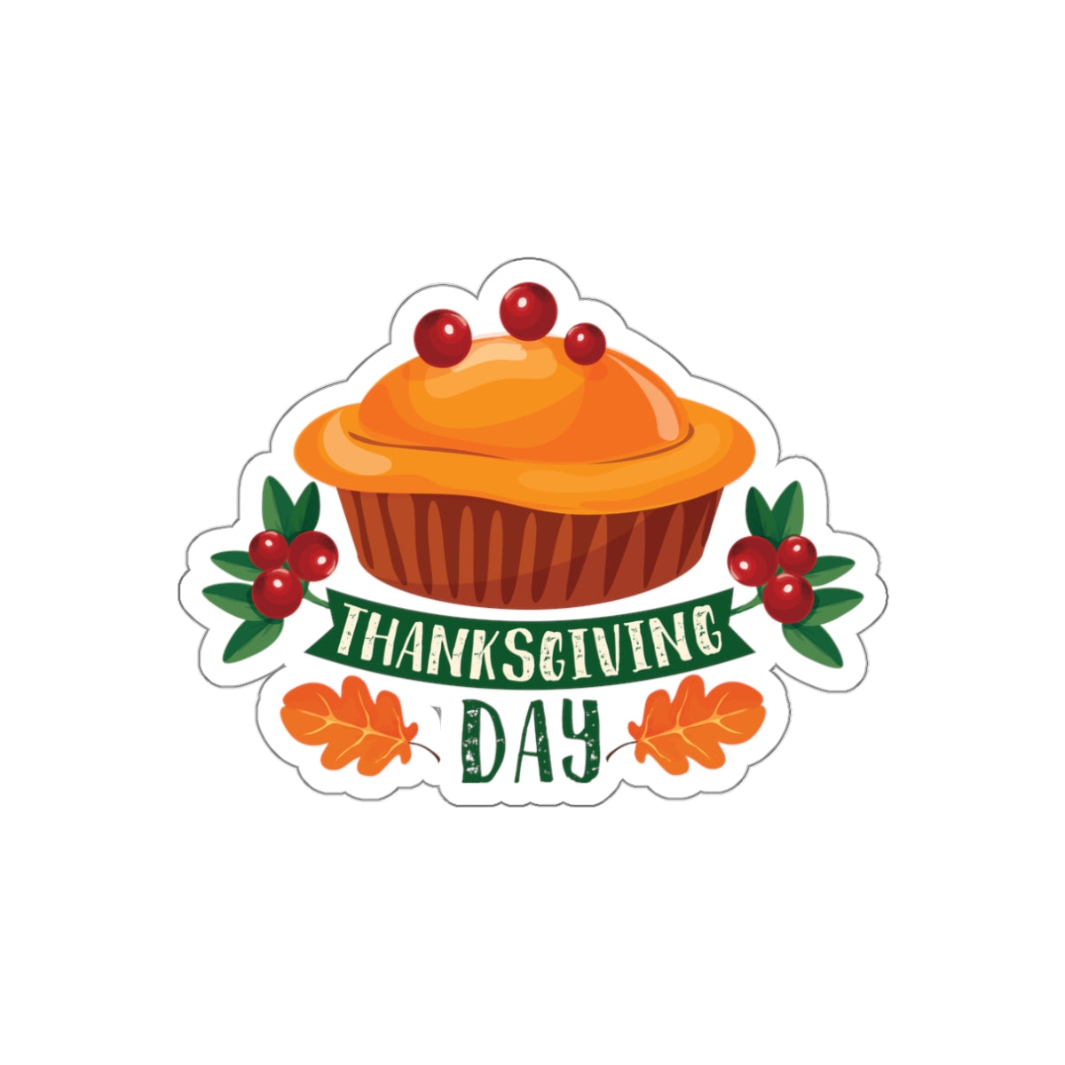 Die-Cut Stickers - Thanksgiving Day - Pie