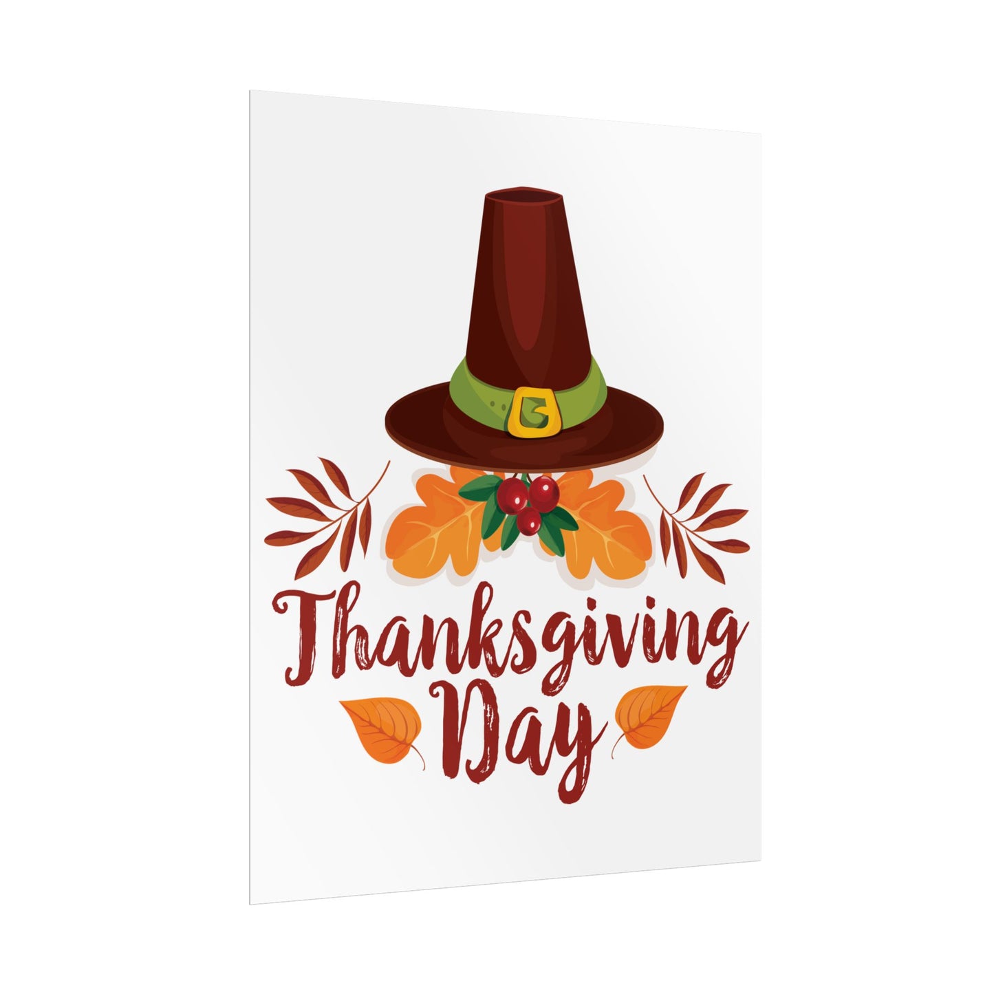 Rolled Poster -Thanksgiving Day - Happy Thanksgiving Day