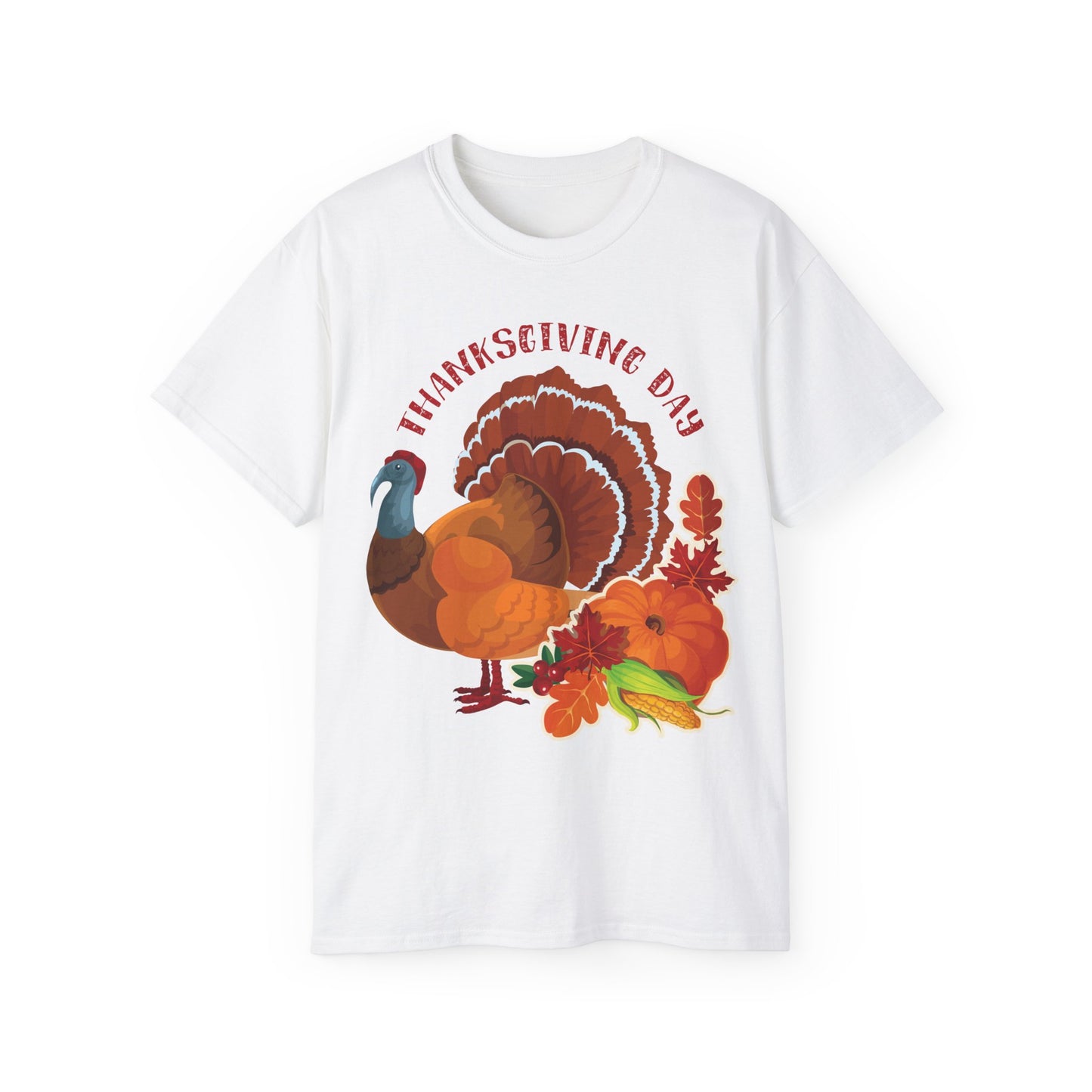 Unisex Ultra Cotton Tee - Thanksgiving - Happy Turkey Day