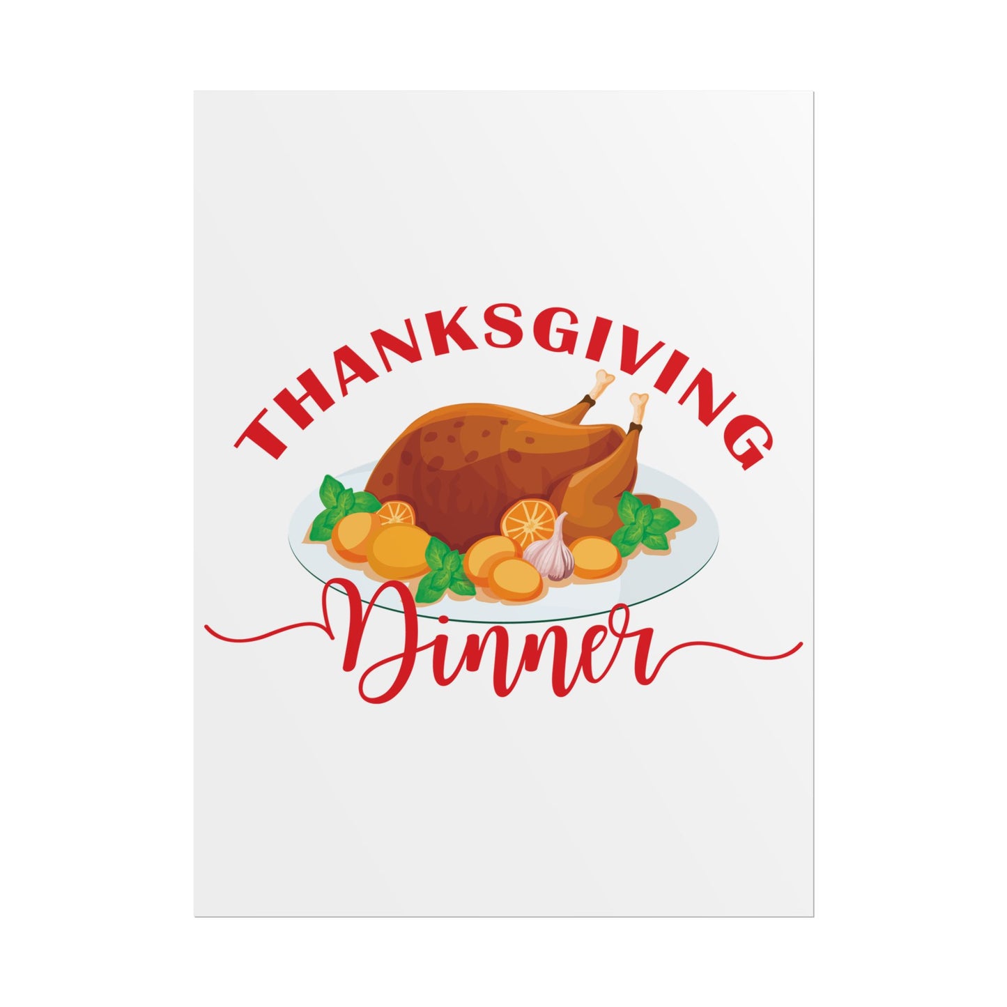 Rolled Poster -Thanksgiving Dinner
