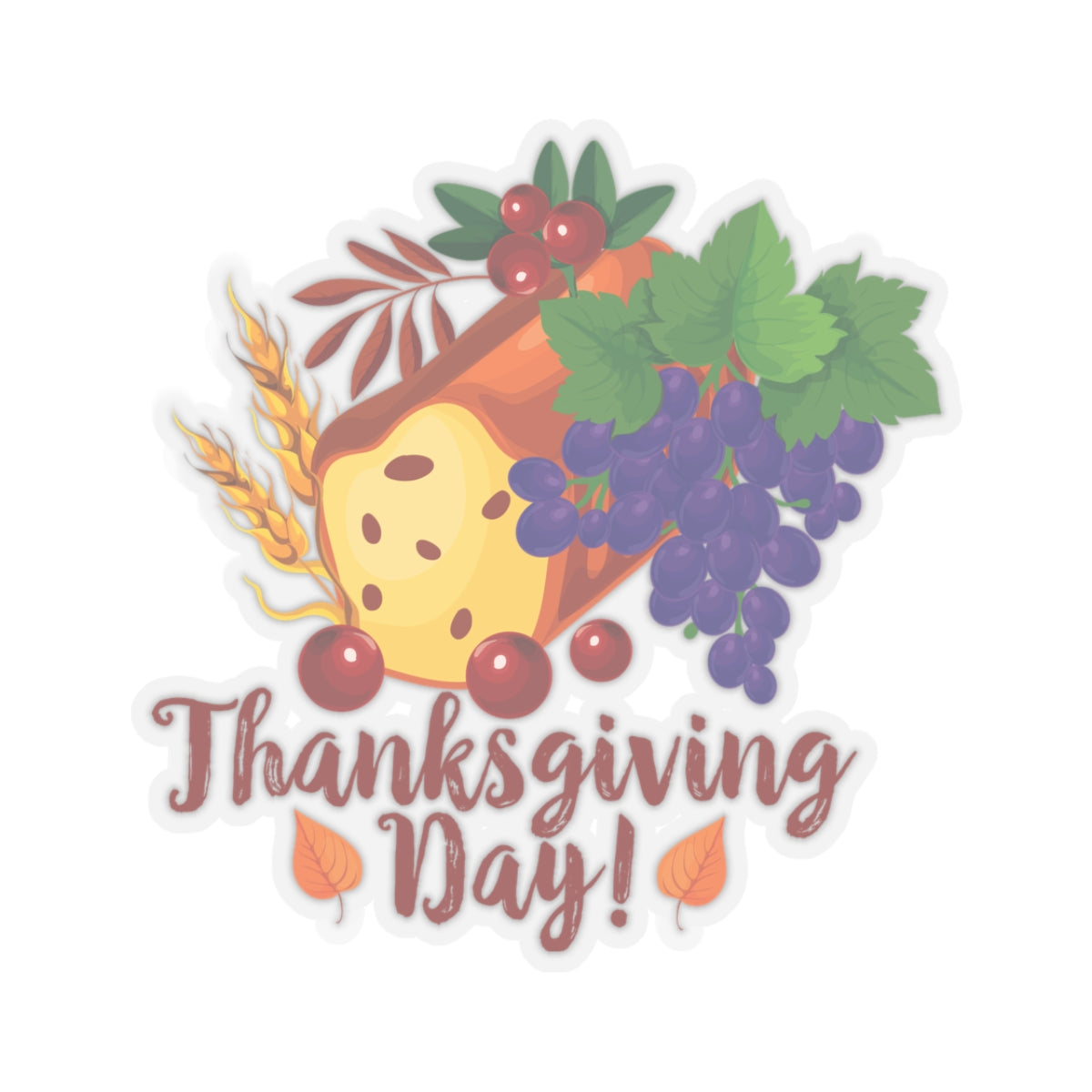Kiss-Cut Stickers - Thanksgiving Day - Bread