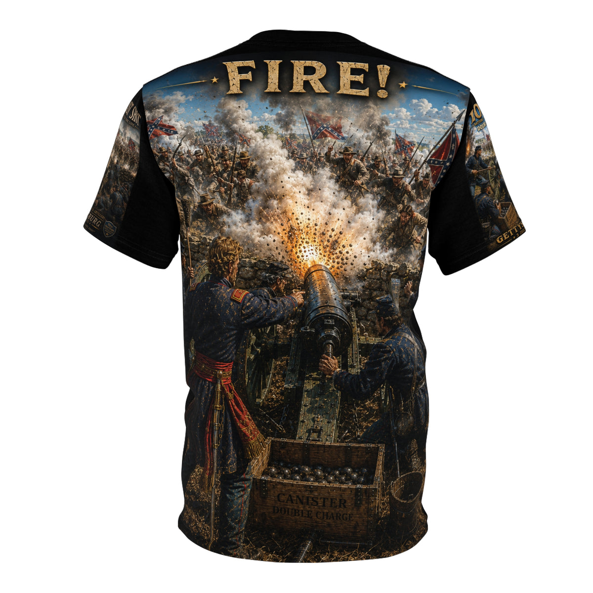 Union Battery - Lt Alonzo Cushing - 3 July 1963 Tribute Tee - Gettysburg, PA, "The Defense That Saved the Union"
